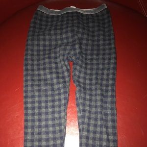 Zara navy and gray leggings